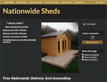 Tablet Screenshot of nationwidesheds.net